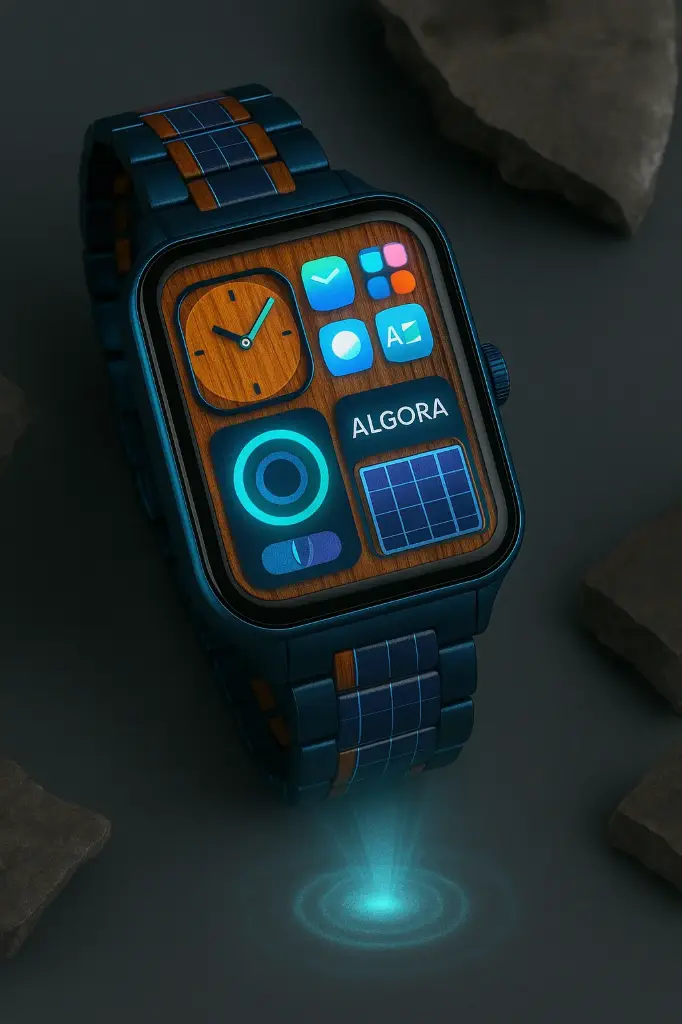 Montre holographique - Carré
